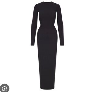 SKIMS long sleeve crew neck dress soft lounge
